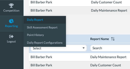 reporting menu_desktop